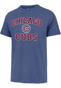 47 Chicago Cubs Blue Union Arch Franklin Short Sleeve Fashion T Shirt