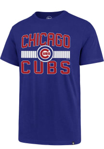 47 Chicago Cubs Blue Center Stripe Short Sleeve T Shirt