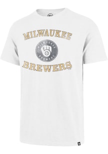 47 Milwaukee Brewers White Counter Arc Short Sleeve Fashion T Shirt