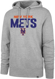 47 New York Mets Mens Grey Stack Up Long Sleeve Hoodie