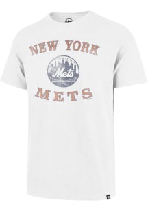 47 New York Mets White Counter Arc Short Sleeve Fashion T Shirt