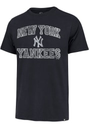 47 New York Yankees Navy Blue Union Arch Franklin Short Sleeve Fashion T Shirt