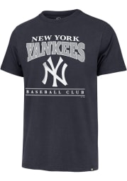47 New York Yankees Navy Blue Reset Franklin Short Sleeve Fashion T Shirt