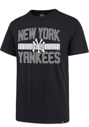47 New York Yankees Navy Blue Center Stripe Short Sleeve T Shirt