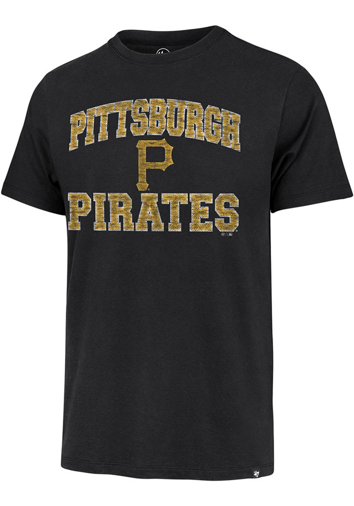 47 Brand / Men's Pittsburgh Pirates Black Reset Franklin T-Shirt