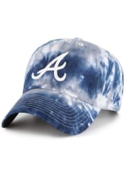 47 Atlanta Braves Truckin Tie Dye Clean Up Adjustable Hat - Navy Blue
