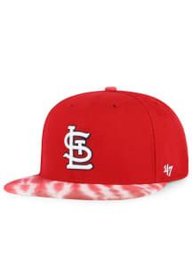 47 St Louis Cardinals Red Truckin Tie Dye Captain Mens Snapback Hat