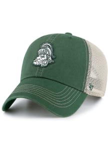 47 Green Michigan State Spartans Retro Trawler Clean Up Adjustable Hat