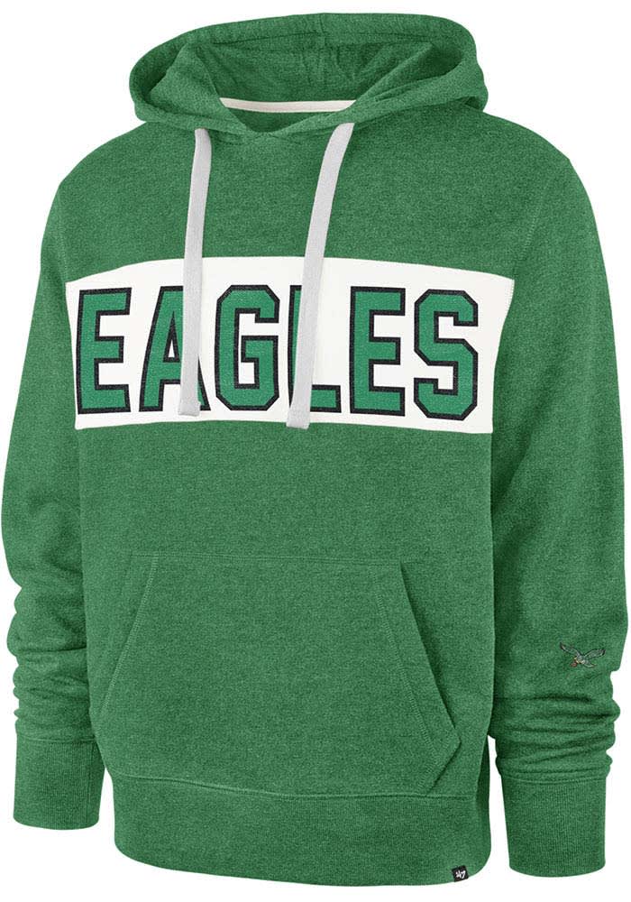 47 Philadelphia Eagles Kelly Green Lacer Long Sleeve Fashion Hood