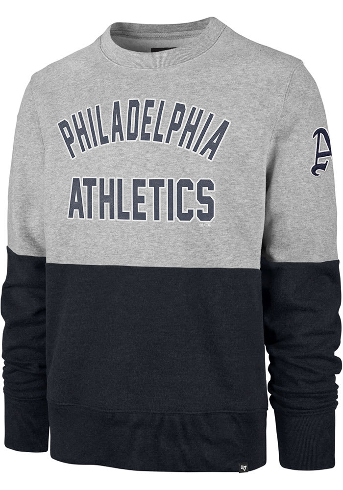 47 Philadelphia Athletics Mens Grey Gibson Long Sleeve Fashion Sweatshirt