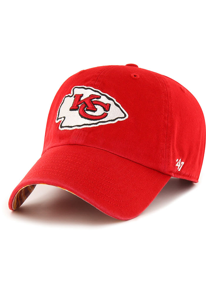 47 Kansas City Chiefs Zubaz Undervisor Clean Up Adjustable Hat - Red