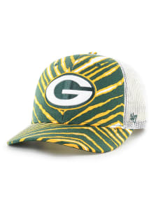 47 Green Bay Packers Zubaz Trucker Adjustable Hat - Green