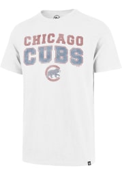 47 Chicago Cubs White Stadium Wave Scrum Short Sleeve Fashion T Shirt