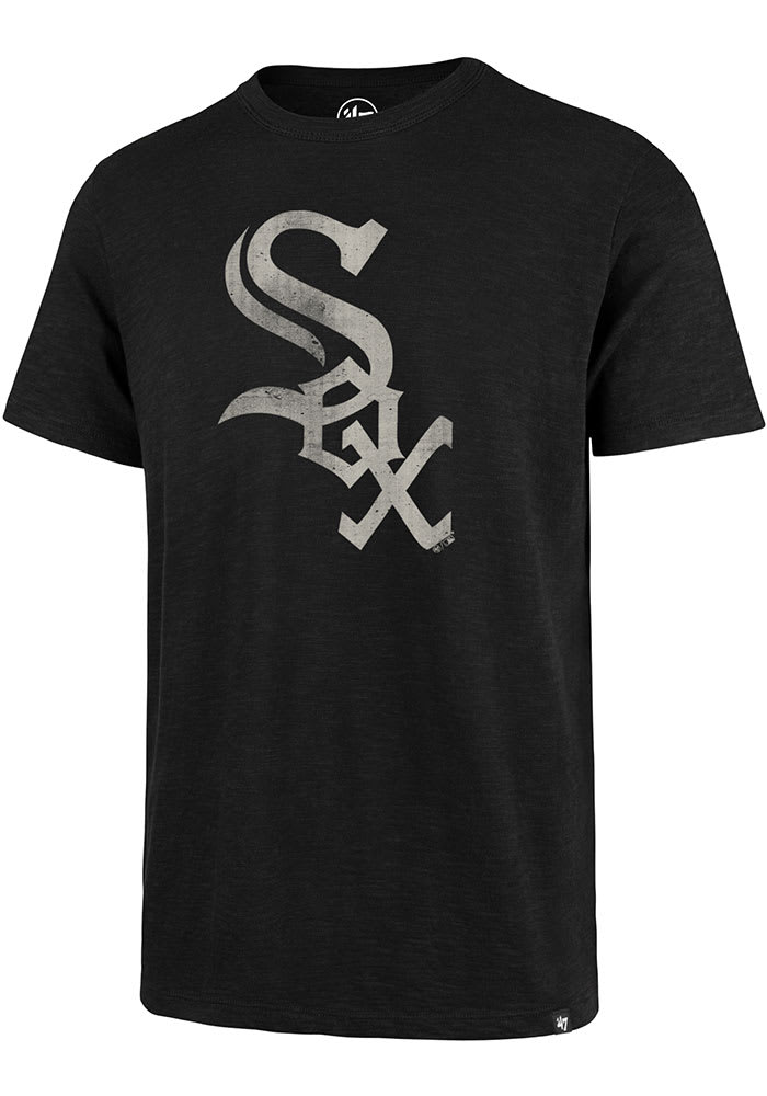 47 Chicago White Sox Black Grit Scrum Short Sleeve Fashion T Shirt
