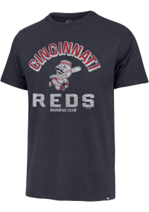 47 Cincinnati Reds Black Retrograde Franklin Short Sleeve Fashion T Shirt