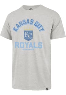 47 Kansas City Royals Grey Retrograde Franklin Short Sleeve Fashion T Shirt