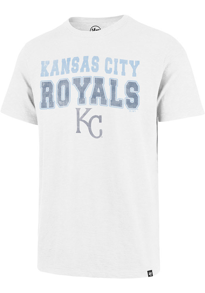 47 Kansas City Royals White Stadium Wave Scrum Short Sleeve Fashion T Shirt