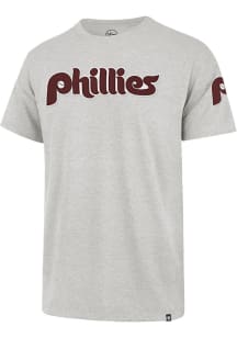 47 Philadelphia Phillies Grey Coop Franklin Fieldhouse Short Sleeve Fashion T Shirt