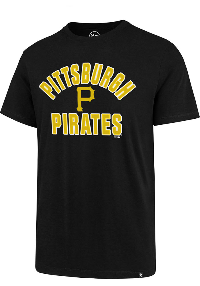 47 Pittsburgh Pirates Black Gamer Super Rival Short Sleeve T Shirt