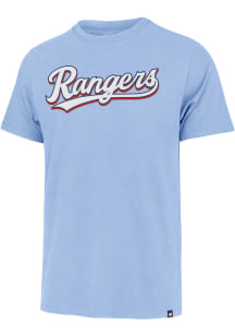 47 Texas Rangers Light Blue Knockout Franklin Fieldhouse Short Sleeve Fashion T Shirt