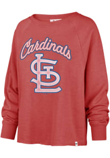 47 St Louis Cardinals Womens Red Emerson Crew Sweatshirt