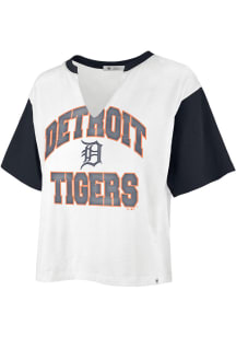 47 Detroit Tigers Womens White Dolly Short Sleeve T-Shirt