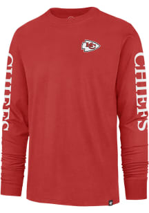 47 Kansas City Chiefs Red TRIPLE THREAT FRANKLIN Long Sleeve Fashion T Shirt