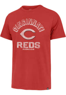 47 Cincinnati Reds Red RETROGRADE FRANKLIN Short Sleeve Fashion T Shirt