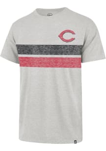 47 Cincinnati Reds Grey BARS BOND FRANKLIN Short Sleeve Fashion T Shirt