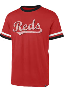 47 Cincinnati Reds Red Otis Ringer Short Sleeve Fashion T Shirt