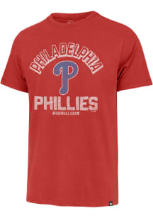47 Philadelphia Phillies Red RETROGRADE FRANKLIN Short Sleeve Fashion T Shirt