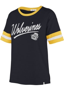 47 Michigan Wolverines Womens Navy Blue Dani Short Sleeve T-Shirt