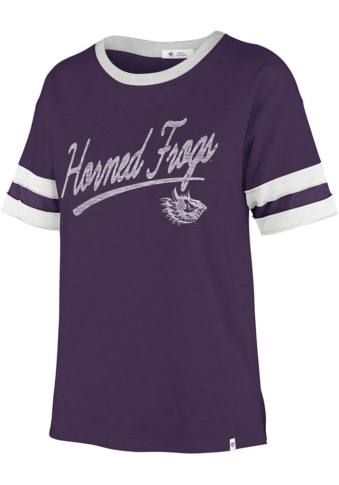 47 TCU Horned Frogs Womens Purple Dani Short Sleeve T-Shirt