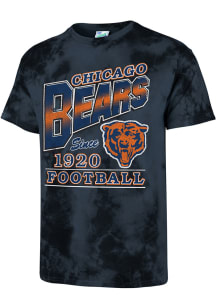 47 Chicago Bears Blue TIE DYE STREAKER Short Sleeve Fashion T Shirt