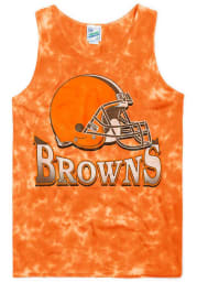47 Cleveland Browns Mens Orange BIG LEAGUER Short Sleeve Tank Top