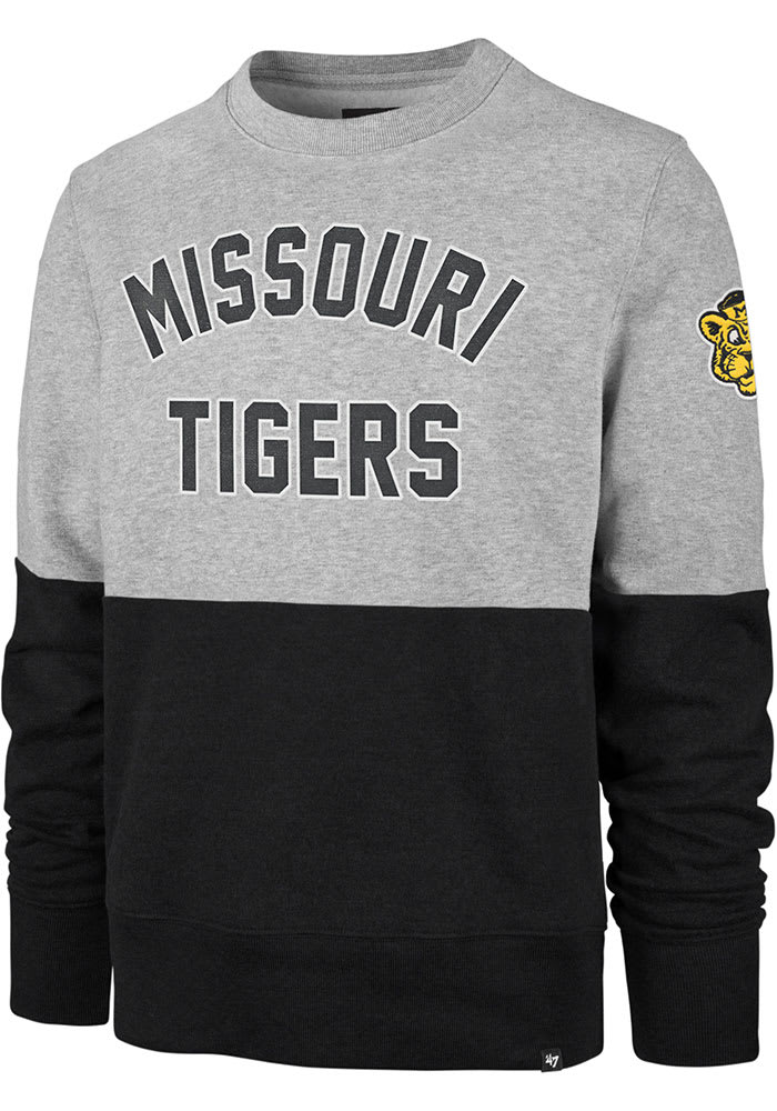 47 Missouri Tigers Mens Grey Gibson Long Sleeve Fashion Sweatshirt
