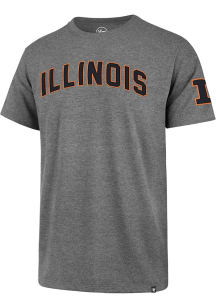 47 Illinois Fighting Illini Grey Franklin Fieldhouse Short Sleeve Fashion T Shirt
