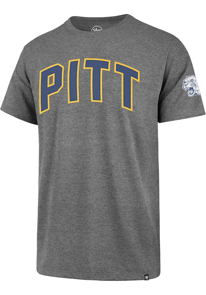 47 Pitt Panthers Grey Franklin Fieldhouse Short Sleeve Fashion T Shirt
