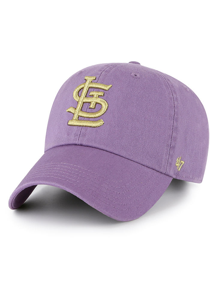 Stl Cardinals Hat Women's 47 Clean Up Purple Baseball Hat Baseball Mom St  Louis