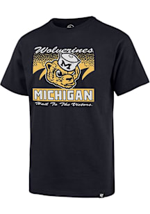 47 Michigan Wolverines Youth Blue Waver Football Short Sleeve T-Shirt