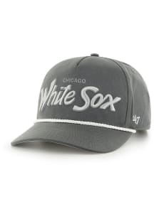 47 Chicago White Sox Crosstown Script Hitch Adjustable Hat - Charcoal