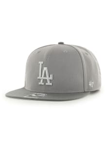 47 Los Angeles Dodgers Grey World Series Side Patch Sure Shot Captain Mens Snapback Hat