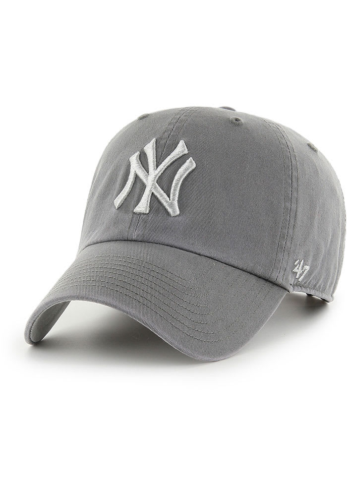 47 New York Yankees Crosstown Script Hitch Adjustable Hat - Charcoal