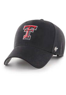 47 Texas Tech Red Raiders Black MVP Youth Adjustable Hat