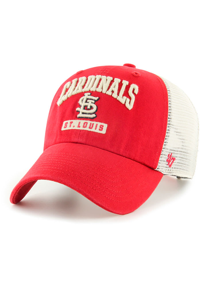 St. Louis Cardinals '47 Trawler Clean Up Trucker Snapback Hat - Red