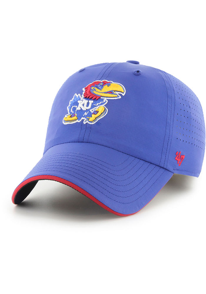 47 Kansas Jayhawks Outburst Clean Up Adjustable Hat - Blue