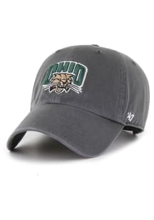 47 Ohio Bobcats Clean Up Adjustable Hat - Charcoal