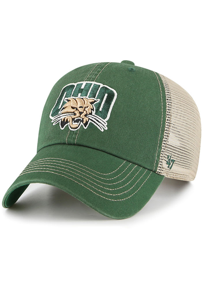47 Ohio Bobcats Trawler Clean Up Adjustable Hat - Green