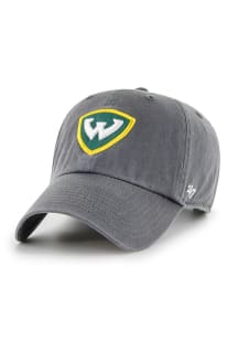 47 Wayne State Warriors Charcoal Clean Up Adjustable Hat - Green