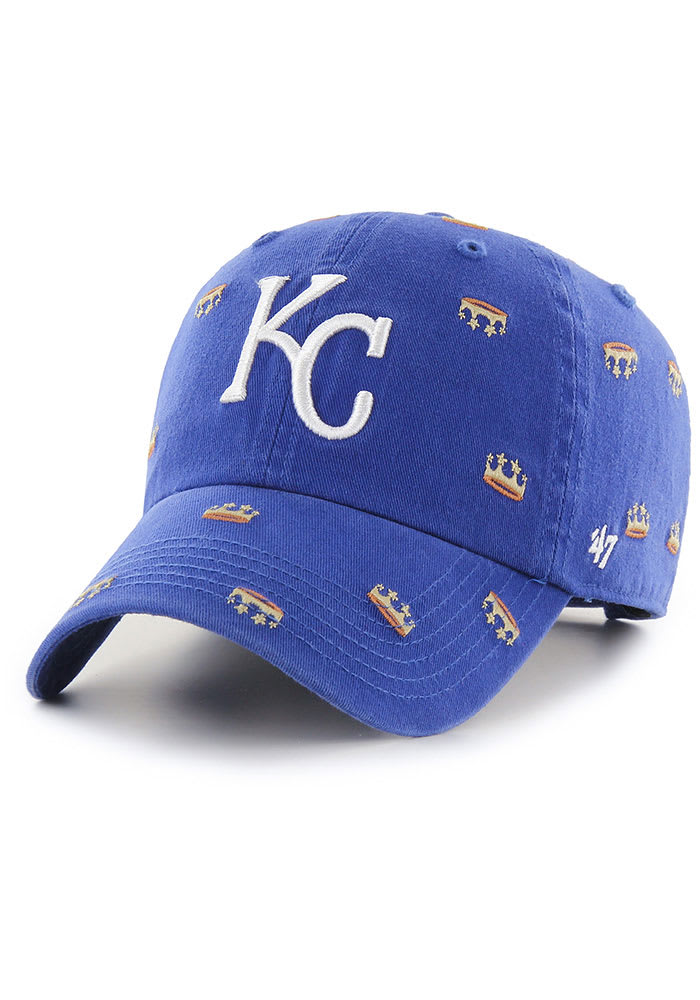 47 Kansas City Royals Blue Confetti Clean Up Womens Adjustable Hat